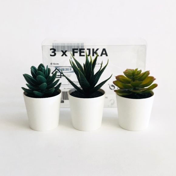 Ikea Fejka Mini Artificial Plants - Set of Three - Picture 1 of 5